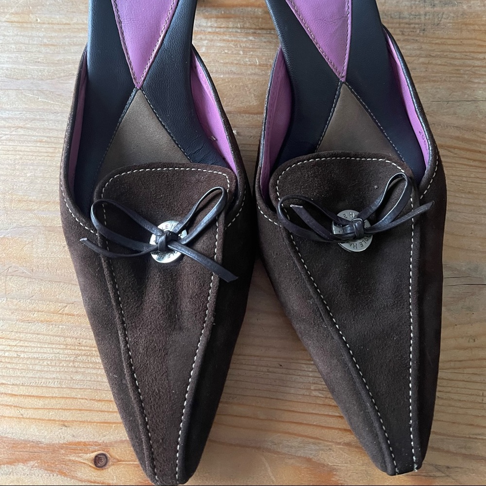 Cole Haan Brown Suede Mules